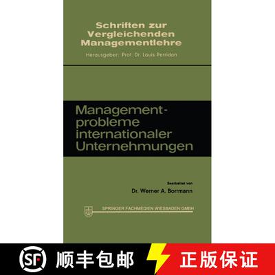 【3-4周达】Managementprobleme internationaler Unternehmungen [9783663020875]
