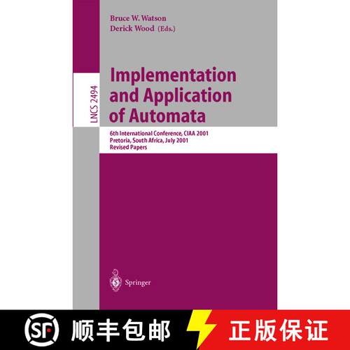 【3-4周达】Implementation and Application of Automata : 6th International Conference, CIAA 2001, Pret... [9783540004004]
