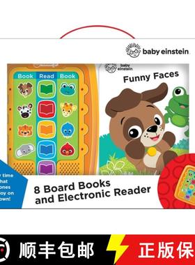 【3-4周达】Baby Einstein: Me Reader Jr 8 Board Books and Electronic Reader Sound Book Set [9781503752580]