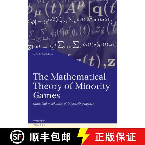 【3-4周达】精装 The Mathematical Theory of Minority Games: Statistical mechanics of interacting agents [9780198520801]