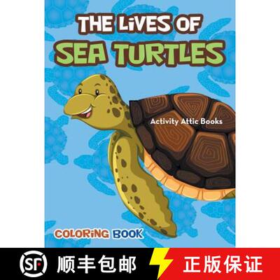 【3-4周达】The Lives of Sea Turtles Coloring Book [9781683232094]