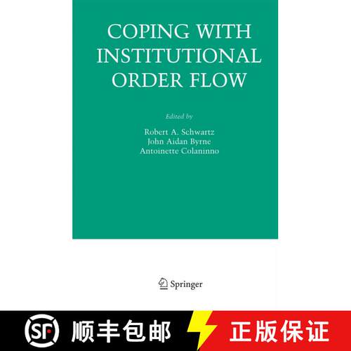 【3-4周达】Coping With Institutional Order Flow [9781461499794]