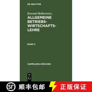 Sammlung 4周达 Göschen Allgemeine 9783111016795 Betriebswirtschaftslehre