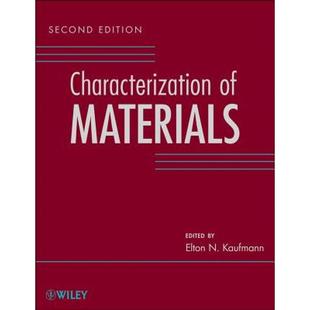 Characterization Second 9781118110744 4周达 Wiley材料科学 Edition Materials
