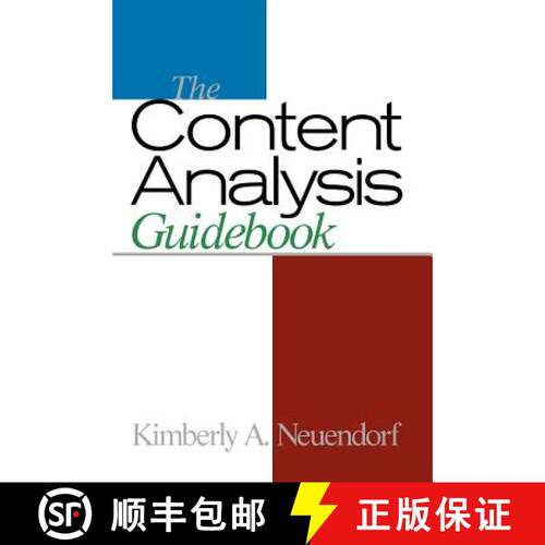 【3-4周达】精装 The Content Analysis Guidebook [9780761919773]