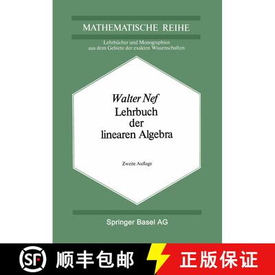 【3-4周达】Lehrbuch der linearen Algebra (2. Auflage 1977) (2. Auflage 1977) (2. Auflage 1977) (2. Au... [9783034859295]