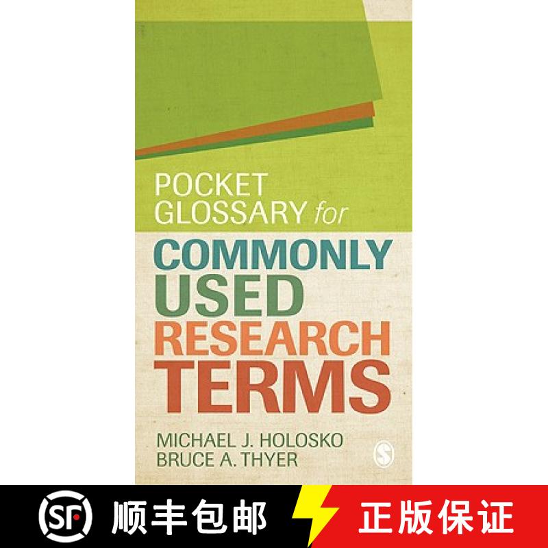 【3-4周达】Pocket Glossary for Commonly Used Research Terms [9781412995139]