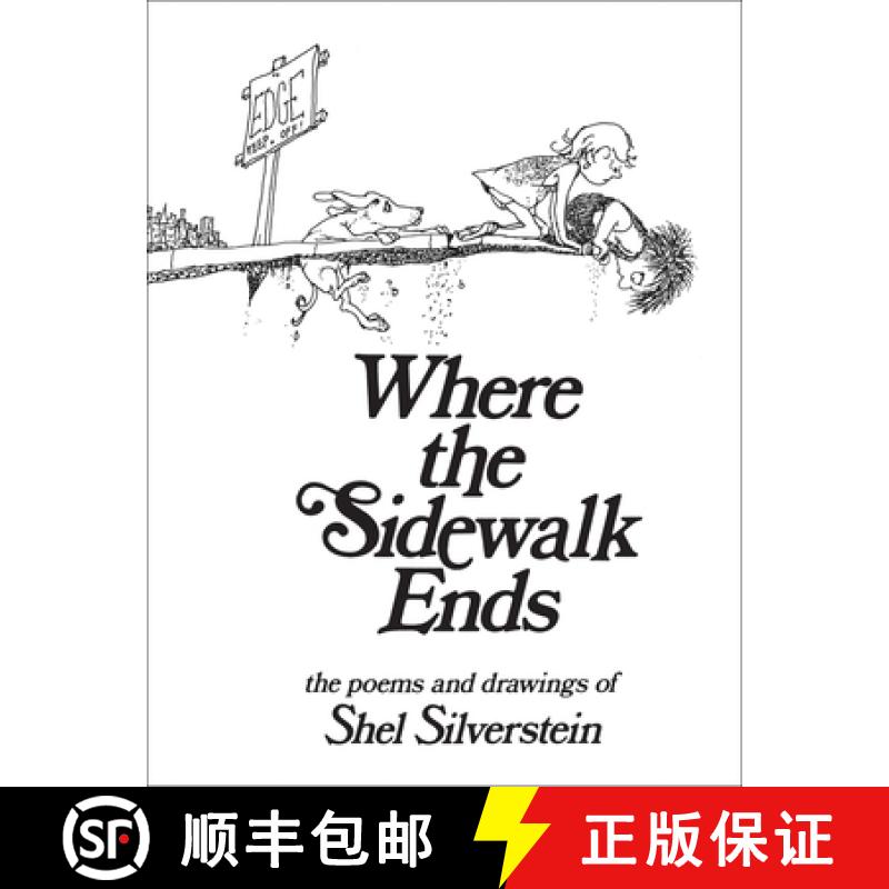 【3-4周达】Where the Sidewalk Ends: Poems and Drawings [9780060256678]