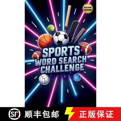 【3-4周达】Sports Word Search Challenge (Second Edition): 50 Tough Puzzles for True Sports Enthusiast... [9781997756842]