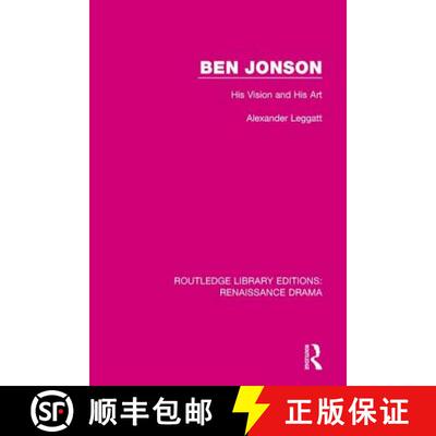 【3-4周达】精装 BEN JONSON VISION AND ART (RLE, REN [9781138235342]
