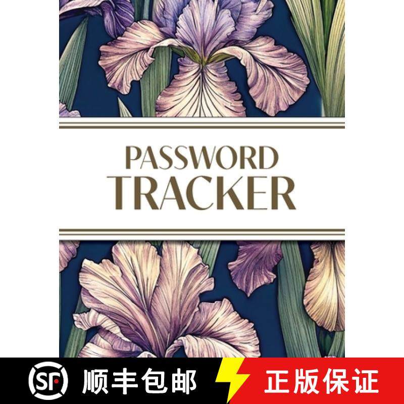 预订 XL Large Print Password Tracker (Purple Irises on Navy): 8x10 450+ Alphabetical Password Logbook... [9781834120614]