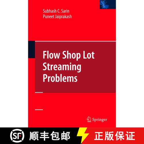 【3-4周达】精装 Flow Shop Lot Streaming [9780387476872]