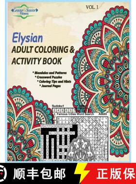【3-4周达】Elysian Adult Coloring & Activity Book: Motivating You to Get the Best out of Life [9780998504100]