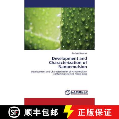 预订 Development and Characterization of Nanoemulsion [9783659361968]