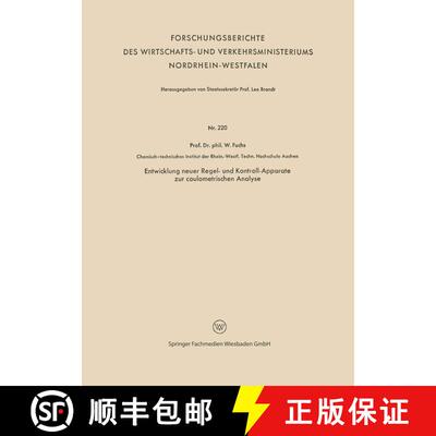 【3-4周达】Entwicklung neuer Regel- und Kontroll-Apparate zur coulometrischen Analyse [9783663036173]