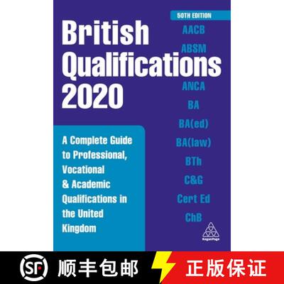 【3-4周达】精装 British Qualifications 2020 – A Complete Guide to Professional, Vocational and Acade... [9780749497422]