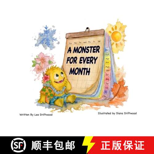 【3-4周达】精装 A Monster for Every Month [9798182800013]