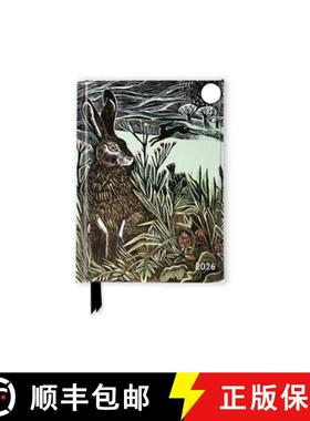 【3-4周达】Angela Harding: Hidden Hares 2026 Luxury Pocket Diary Planner - Week to View [9781835624692]
