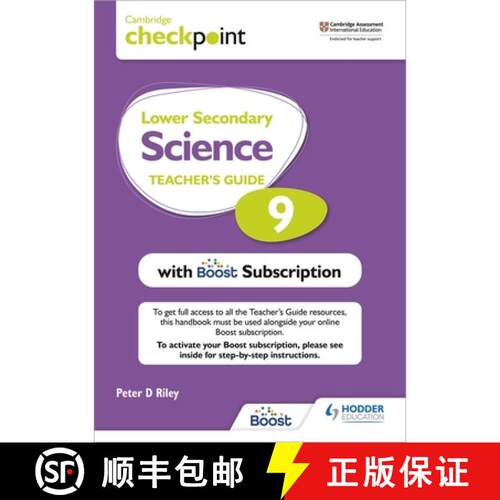 【3-4周达】Cambridge Checkpoint Lower Secondary Science Teacher's Guide 9 with Boost Subscription Boo... [9781398300774]