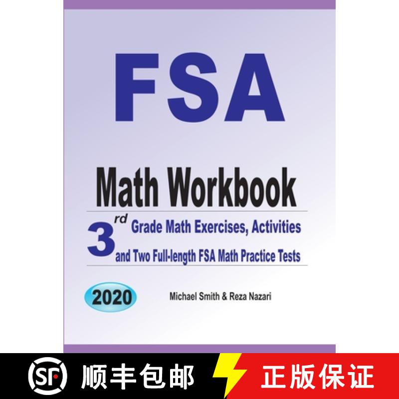 【3-4周达】FSA Math Workbook: 3rd Grade Math Exercises, Activities, and Two Full-Length FSA Math Prac...[9781646126835]