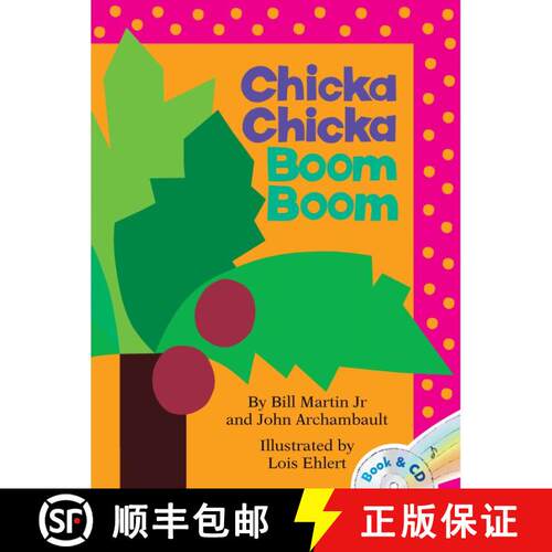 【3-4周达】Chicka Chicka Boom Boom: A Read-Along Alphabet Book with CD [With CD (Audio)] (Book and CD) [9781416927181]