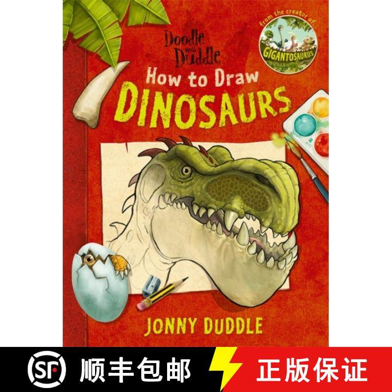 【3-4周达】Doodle with Duddle: How to Draw Dinosaurs: from the creator of GIGANTOSAURUS [9781800784376]