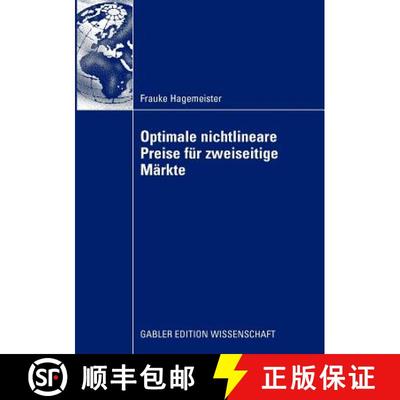 【3-4周达】Optimale nichtlineare Preise für zweiseitige Märkte [9783834915887]