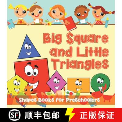 【3-4周达】Big Squares and Little Triangles!: Shapes Books for Preschoolers [9798869454324]