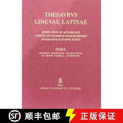 【3-4周达】Index Librorum Scriptorum Inscriptionum Ex Quibus Exempla Afferuntur [9783598707674]