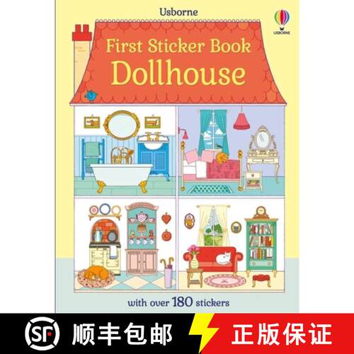 【3-4周达】First Sticker Book Dollhouse [9781836052029]