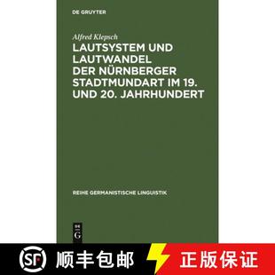Lautsystem Nürnberger 预订 19. 9783484310858 Lautwandel Jahrhundert Und Der 20. Stadtmundart