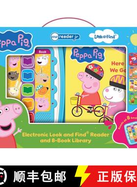 【3-4周达】Peppa Pig: Me Reader Jr Electronic Look and Find Reader and 8-Book Library Sound Book Set:... [9781503735002]