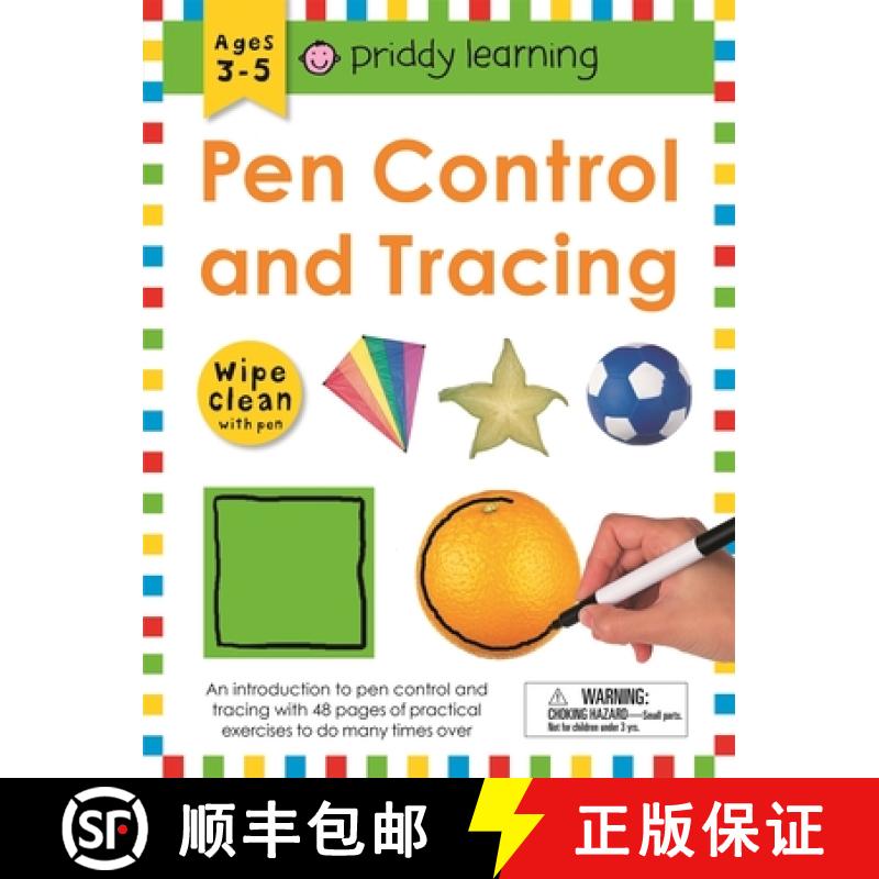 【3-4周达】Wipe Clean Workbook: Pen Control and Tracing (Enclosed Spiral Binding): An Introduction to... [9780312521837]