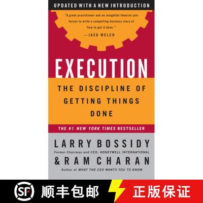 现货 执行：如何完成任务的学问 Execution: The Discipline of Getting Things Done [9780609610572]