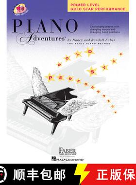 【2-3周达】Piano Adventures - Gold Star Performance Book - Primer Level Book/Online Audio [9781616776022]