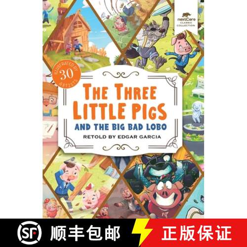 【3-4周达】精装 The Three Little Pigs and the Big Bad Lobo [9781961166066]