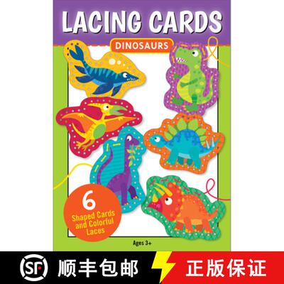 【3-4周达】Dinosaurs Lacing Cards (Set of 6 Cards) [9781441346582]