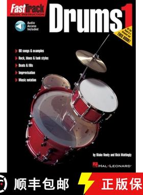 预订 Fasttrack Drums Method - Book 1 Book/Online Audio [With CD] [9780793574094]