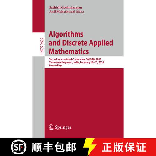 【3-4周达】Algorithms and Discrete Applied Mathematics: Second International Conference, CALDAM 2016,... [9783319292205]