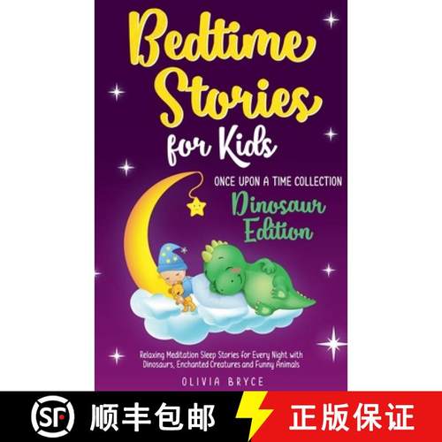 【3-4周达】BEDTIME STORIES FOR KIDS  Relaxing Meditation Sleep Stories for Every Night with Dinosaurs... [9798227093882]