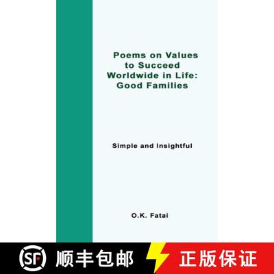 【3-4周达】Poems on Values to Succeed Worldwide in Life - Good Families: Simple and Insightful [9780473468125]