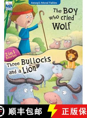 【3-4周达】Aesop Moral Fables : Boy cried wolf AND three bullocks [9781640358560]