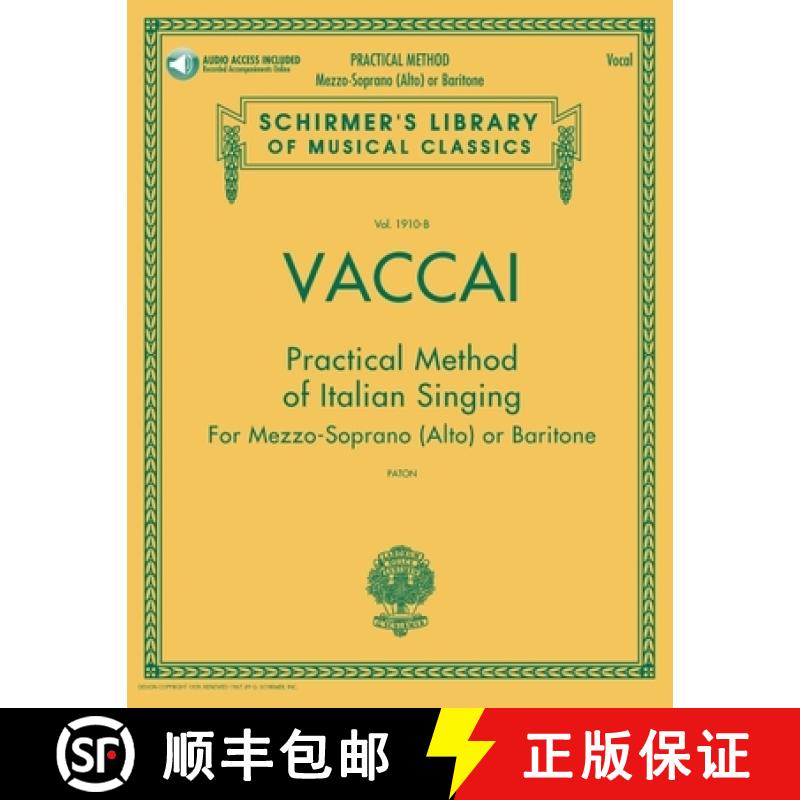 【4周达】Practical Method of Italian Singing: Mezzo-Soprano (Alto) or Baritone, Book/Online Audio [Wi... [9781480328464]