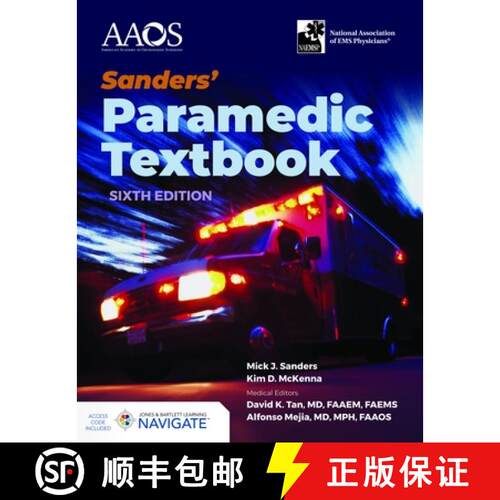 【3-4周达】Sanders' Paramedic Textbook with Navigate Advantage Access [With Access Code] [9781284277517]