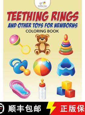 【3-4周达】Teething Rings and Other Toys for Newborns Coloring Book [9781683775225]