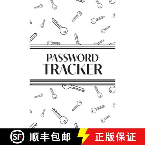 【3-4周达】Password Tracker (White Keys): 6x9 Alphabetical Password Logbook for Easy Organization [9781834120355]