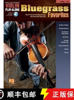 【3-4周达】Bluegrass Favorites - Violin Play-Along Volume 10 Book/Online Audio [With CD (Audio)] [9781423447337]