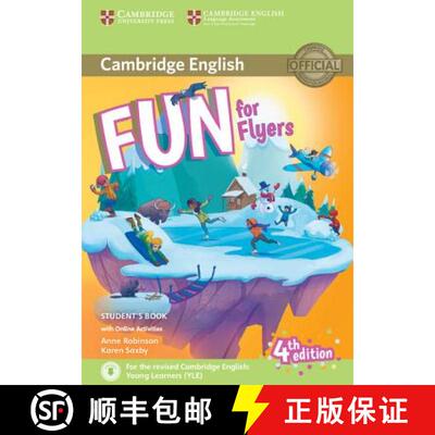 【3-4周达】Fun for Flyers Student's Book with Online Activities with Audio [9781316632000]