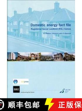 【3-4周达】Domestic Energy Fact File: Registered Social Landlord (Rsl) Homes (Br 411) [9781860814518]