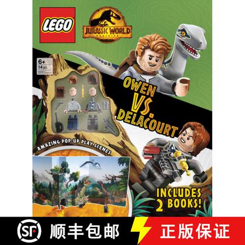 【3-4周达】精装 Lego(r) Jurassic World(tm) Activity Landscape Box [9781728258959]